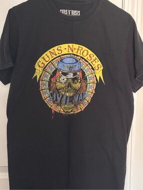 ‘Guns N Roses’ Tour T-shirt - Civil War Skull Logo